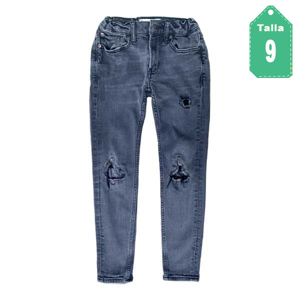 Jeans Abercrombie Gris- 9/10