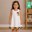 Vestido Burberry Blanco- 4