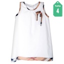 Vestido Burberry Blanco- 4