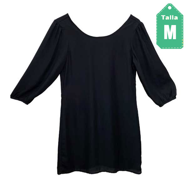 Vestido Peach Love Negro- M