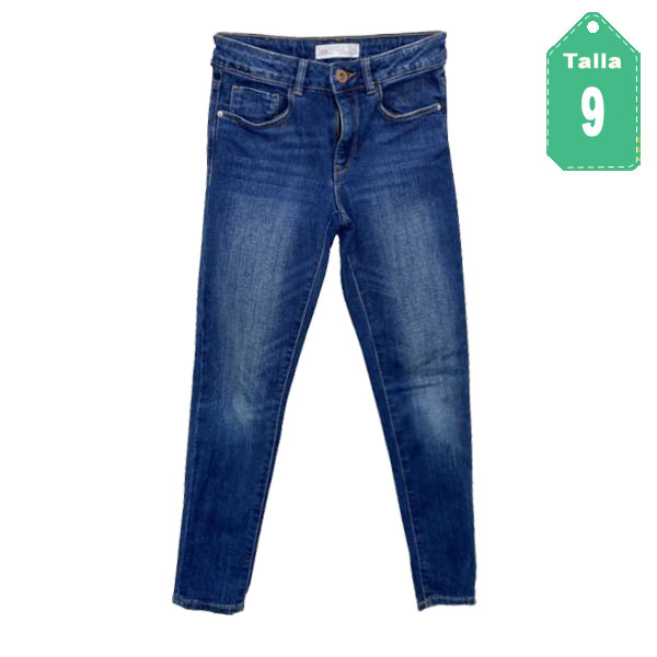 Jeans Zara Kids Azul Oscuro- 9