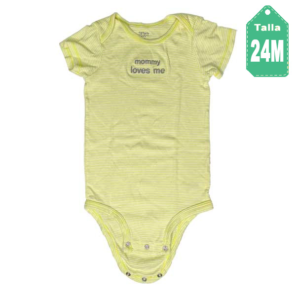 Body Carter´s Amarillo y Blanco- 24M