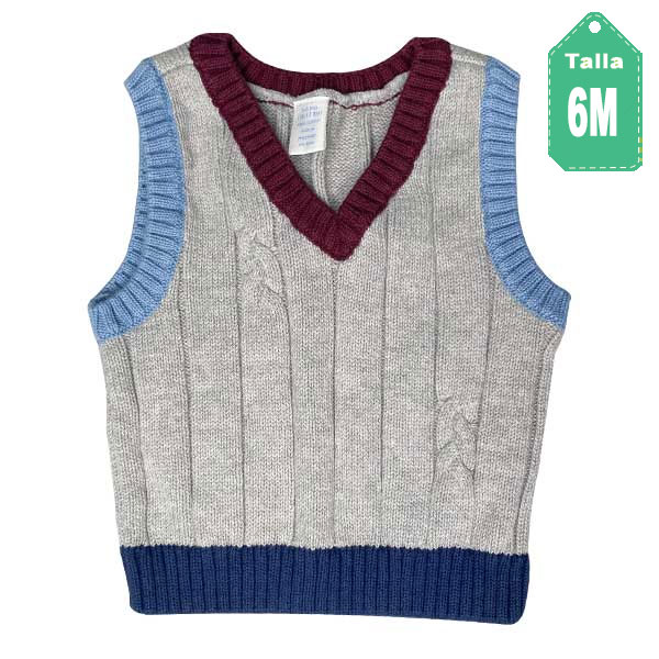 Pullover First Impressions Gris - 6M