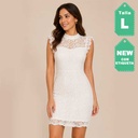 Vestido HYFVE Encaje Blanco- L