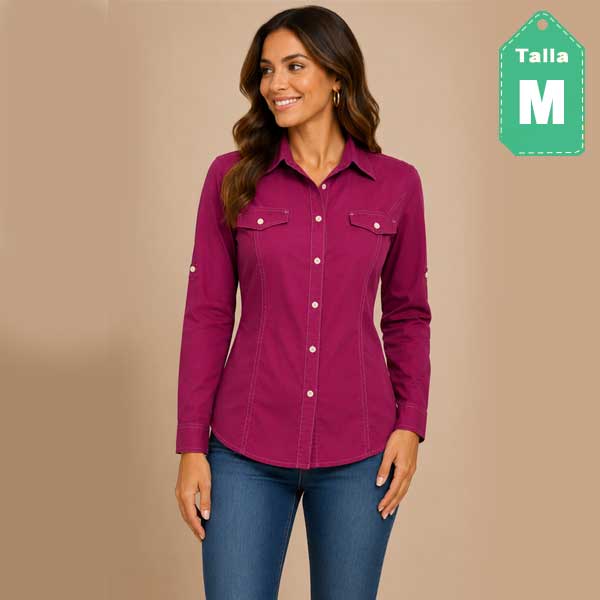Camisa Tommy Hilfiger Borgoña- M