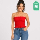 Top Fruncido Rojo- M