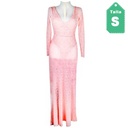 Vestido de Encaje Rosa- S