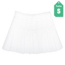 Falda Plisada Blanco- S