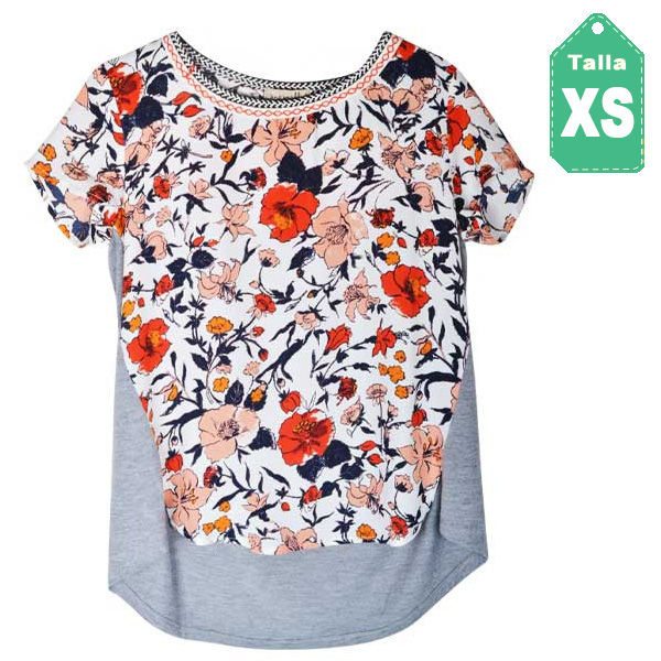 Camiseta One World Estampado- XS