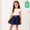 Falda Zara Baby Azul- 3/4