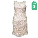 Vestido Cache Encaje Beige- S