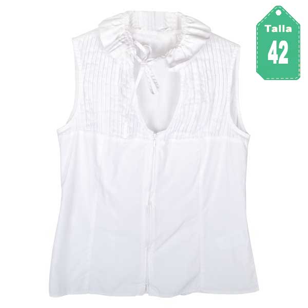 Blusa Anne Fontaine Blanco- M (manchada)