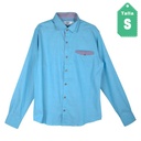 Camisa Columbian Style Celeste- S