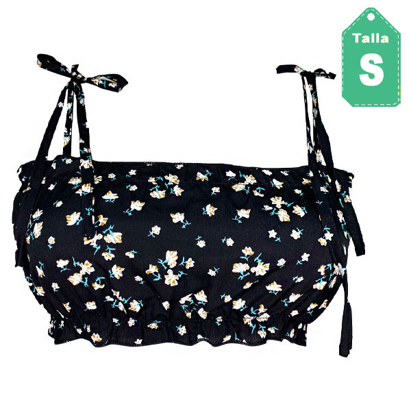 Crop Top Romwe Floral- S