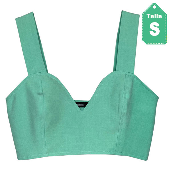 Crop Top Adriana Beatriz Aquamarine- S