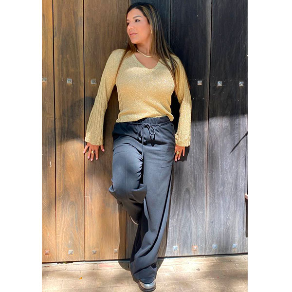 Blusa Kargaroo Dorado - M