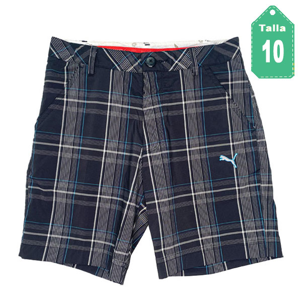 Short Puma Cuadros- 10