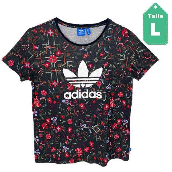 Camiseta Adidas Estampada- L