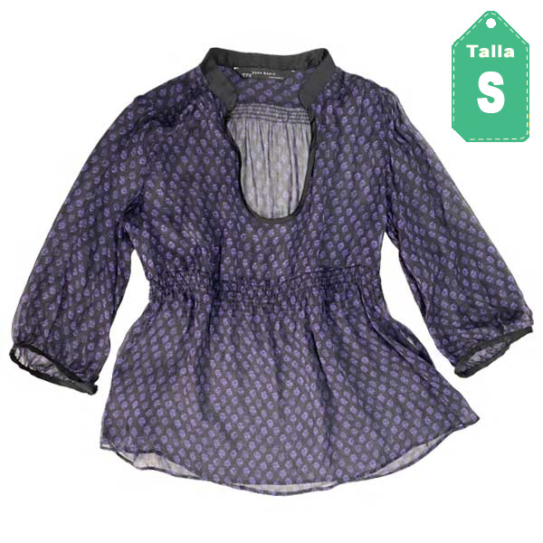 Blusa Zara Morado- S
