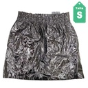 Falda Zara Cuero Negro- S
