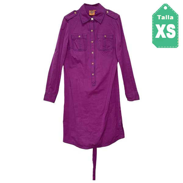 Vestido Tory Burch Morado- XS