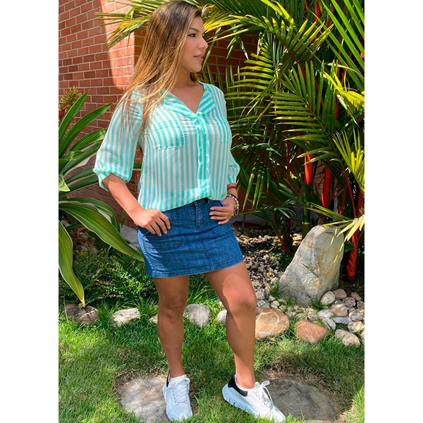Blusa A´GACCI Aquamarine- L