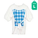 Blusa Pastel Blanco- L