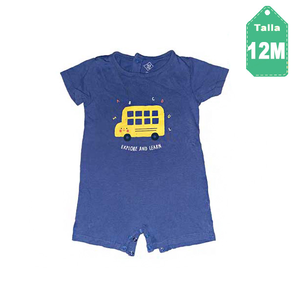 Enterizo Tex Baby Azul- 12M