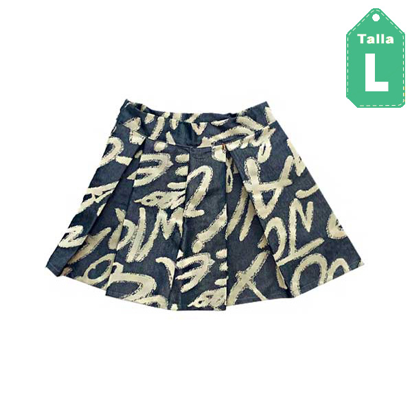 Falda Tiempo Gris- L