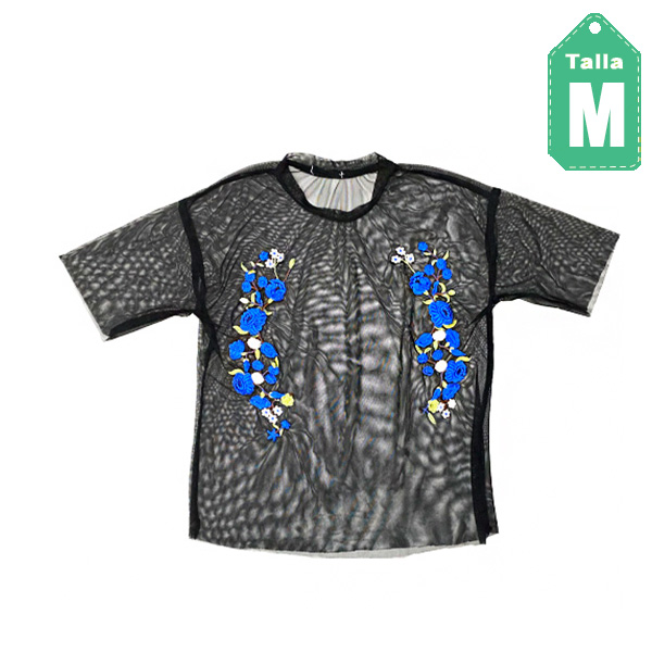 Blusa Malla Negro- M