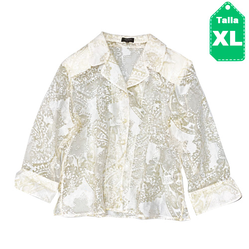 Camisa Zendra Basic Marfil- XL