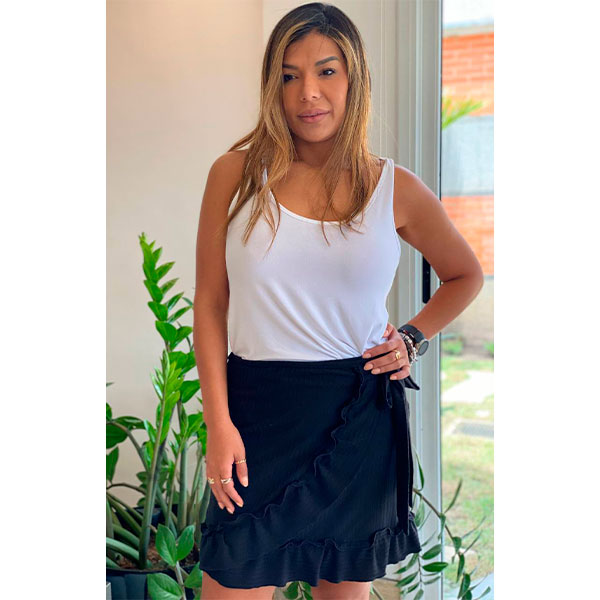 Falda Sesyl Negro- M