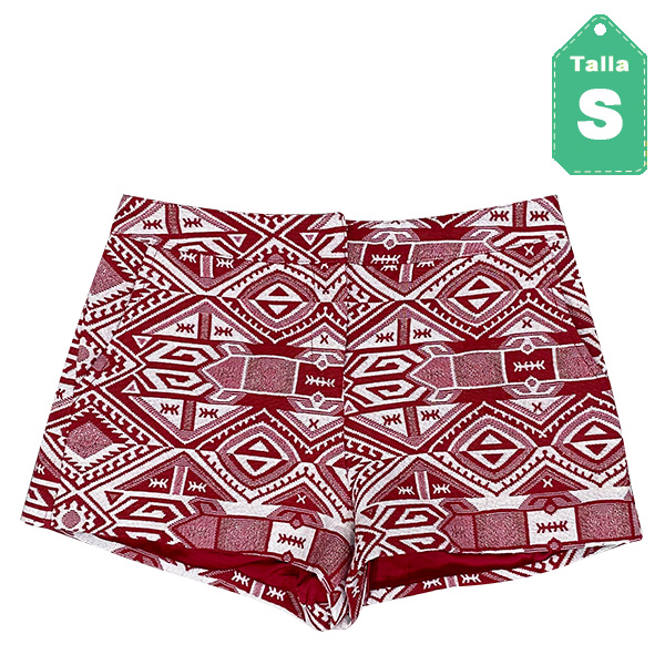 Short Forever21 Blanco y Rojo- S