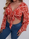 Crop Top Shein Floral- L