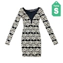 Vestido Love Lay Negro y Dorado- S