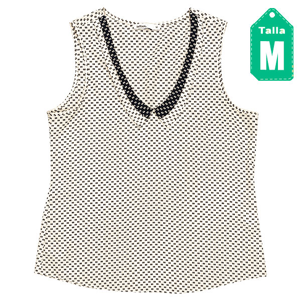 Blusa Lefties Nude y Negro- M