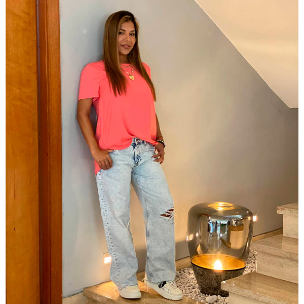Blusa Ann Taylor Coral- L
