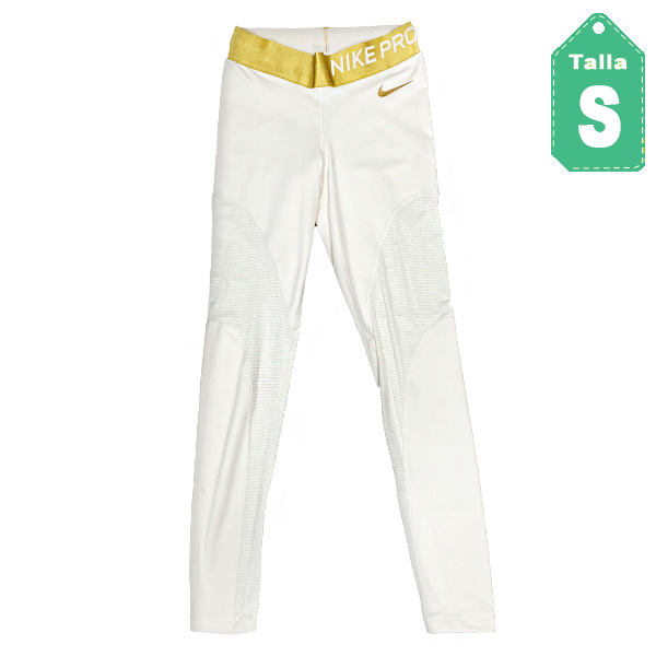 Leggins Nike Crema y Dorado- S