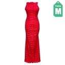 Vestido SalBaut Encaje Rojo- M