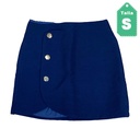 Falda Zara Azul Marino- S