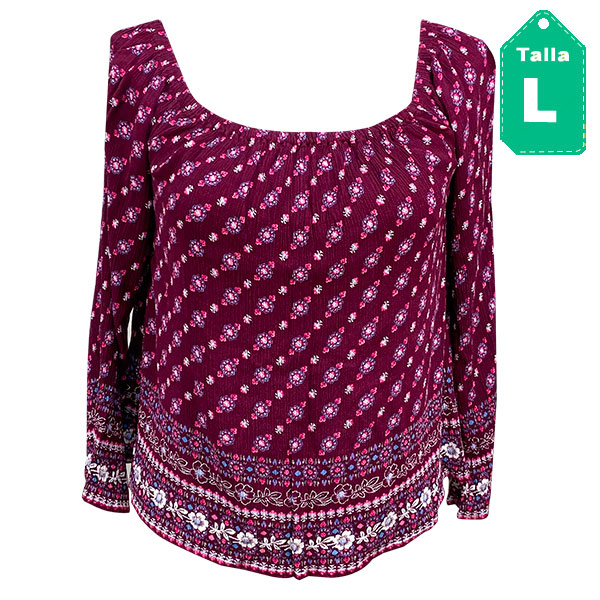 Blusa Aeropostale Estampada- L