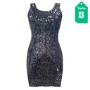 Vestido Express Gris y Negro- XS