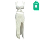 Vestido Rosa Batista Marfil- M