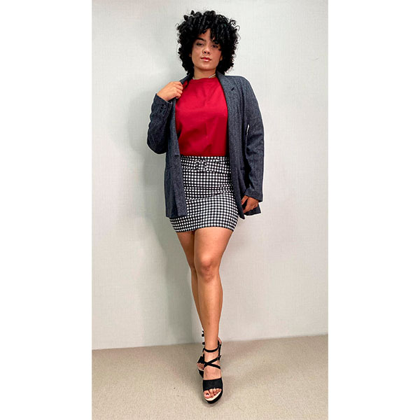 Blazer Old Navy Gris y Negro- L