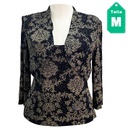 Conjunto Alex Negro y Dorado- M