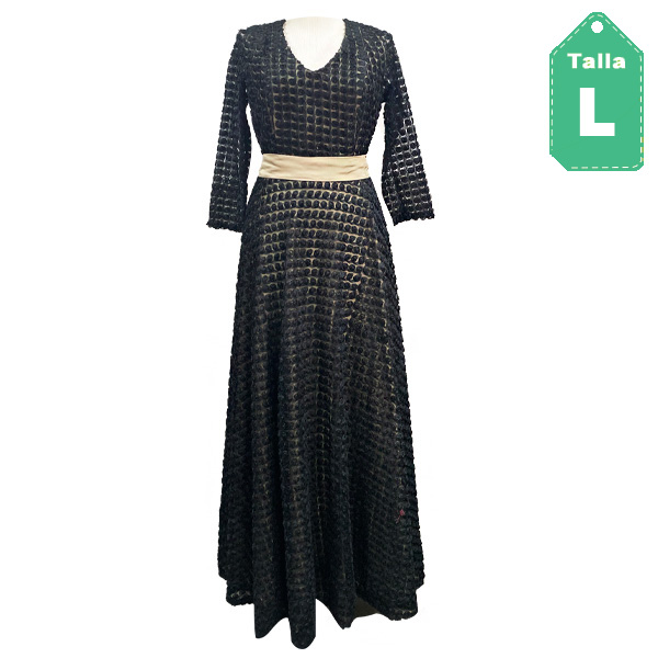 Vestido de Gala Maria Teresa Pinto Negro- L