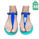Sandalias Bamboo Azul y Aquamarine- 38