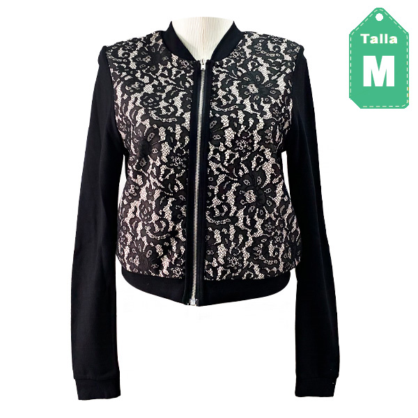 Sweater HyM Negro y Nude- M