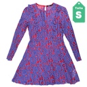 Vestido Aishop  Lila y Rojo- S