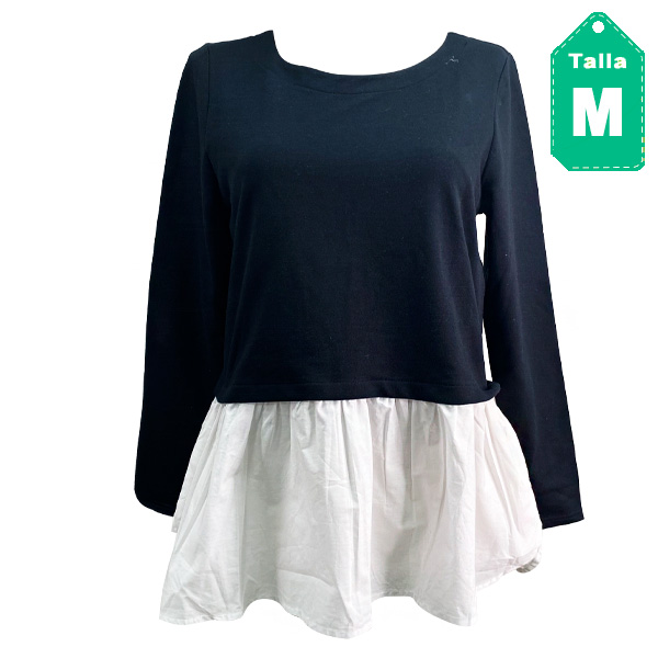Sweater Nicole Miller Negro y Blanco- M